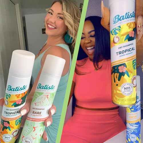 Batiste Dry Shampoo, Bare Fragrance, Refresh Hair and Absorb Oil Between Washes, Waterless Shampoo for Added Hair Texture and Body, 5.71 oz