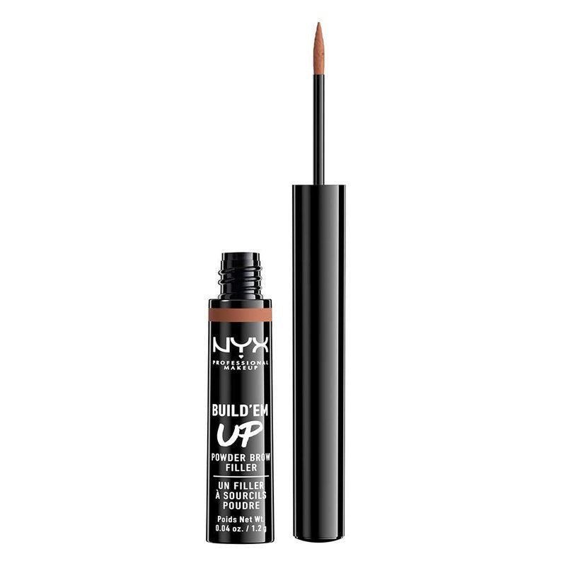NYX Build'em Up Powder Brow Filler - Auburn, Full Size | Perfect for Defined Brows