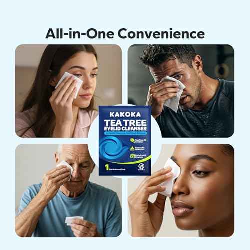 Eyelid Wipes (36 Count), with Natural Tea Tree Oil, Individually Wrapped Eyelid Cleaning Wipes for Styes, Gently Cleanse Soothe and Remove Impurities, Eyelid Cleanser for Daily Use