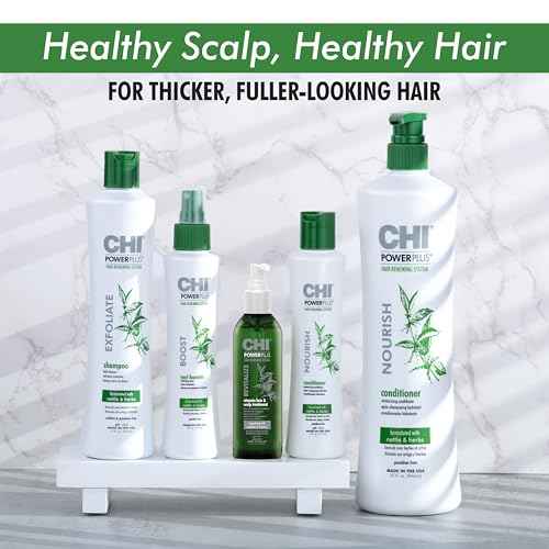 CHI PowerPlus Renewing Haircare Starter Kit, Includes Shampoo, Conditioner & Scalp Treatment, Anti-Shedding & Healthy Hair Renewal System