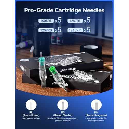 Phomemo Wireless Tattoo Gun Kit, Tattoo Machine Kit with Tattoo Power Supply, Tattoo Kit for Beginners Complete Set, Tattoo Pen Machine Kit with 20 Tattoo Cartridge Needles