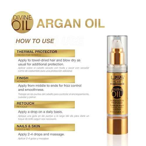 Liss Expert Hair Treatment Set, Stem Cells Express and Divine Oil 1.69 oz, Organic Smoothing Treatment (500 ml)