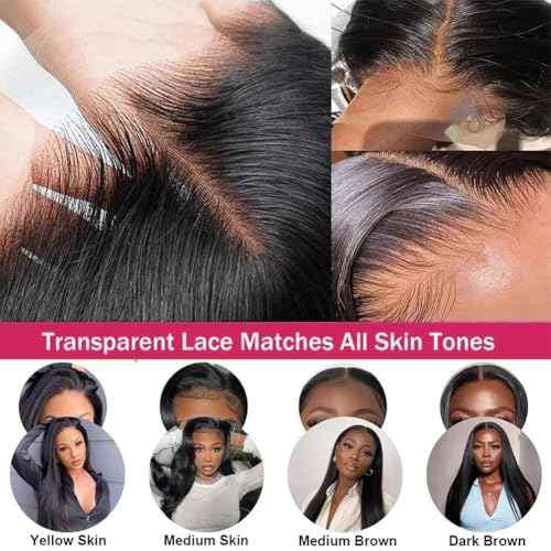 Body Wave Human Hair Wigs for Women Glueless HD Lace Front Wigs Human Hair Body Wave 180 Density Lace Frontal Wigs Human Hair Pre Plucked Body Wave 13x6 Lace wigs 16 Inch