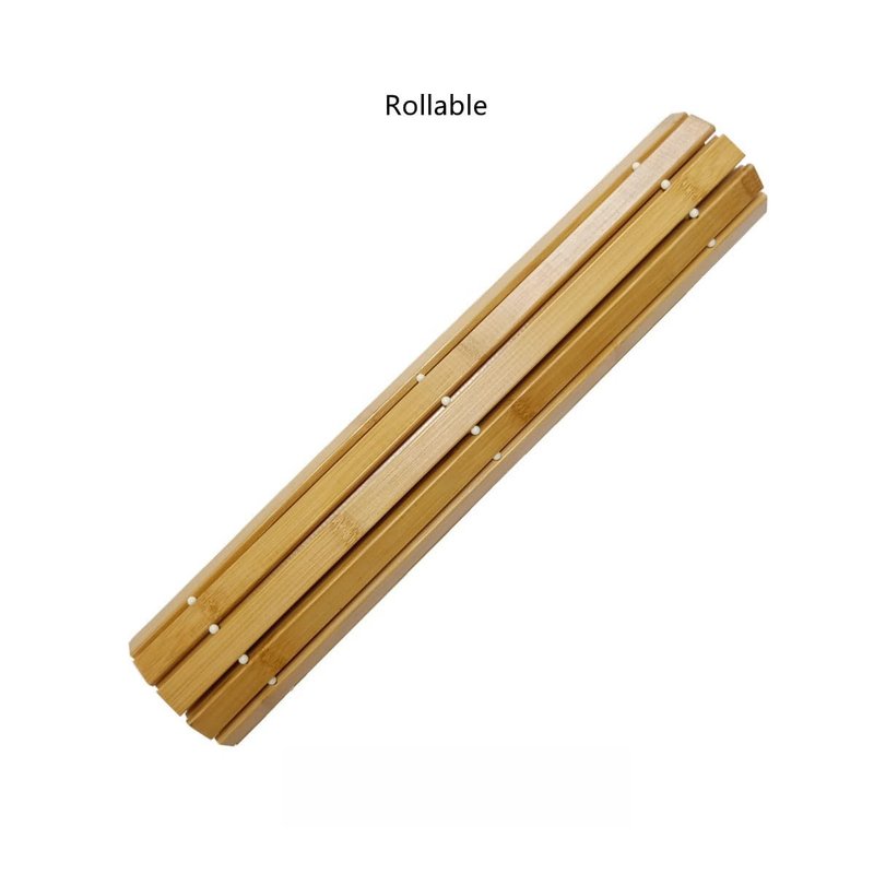 HJJKKH Bath Mat Rayon Derived from Bamboo, Foldable Floor Shower Bath Mat for Bathroom, Bathtub, Shower, Sauna, Hot Tub