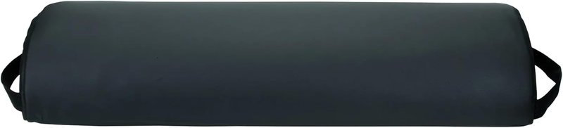 Premium Jumbo Half-Round Bolster Pillow for Massage & Yoga - Oil & Stain-Resistant, 9"W x 4.5"H x 26"L, Black