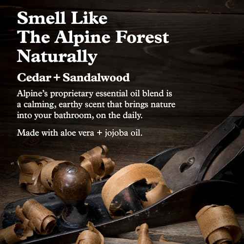 Alpine Provisions Cedar & Sandalwood Organic Conditioner - Natural, Moisturizing, & Strengthening w/Essential Oils, Sunflower oil & Aloe Vera, Vegan, Sulfate - Plant-Based Hair Care - 16.9 FL Oz