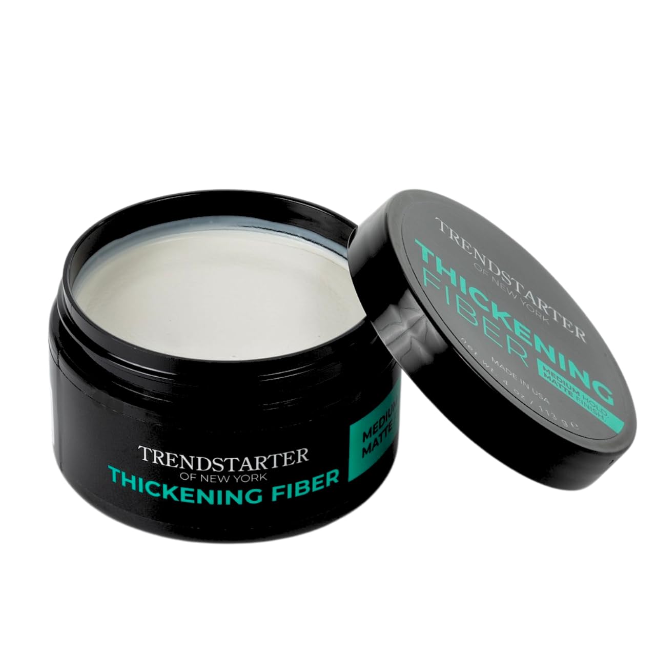 Thickening Fiber Hair Clay Pomade - Medium Hold, Matte Finish | 4oz Water-Based Styling Product