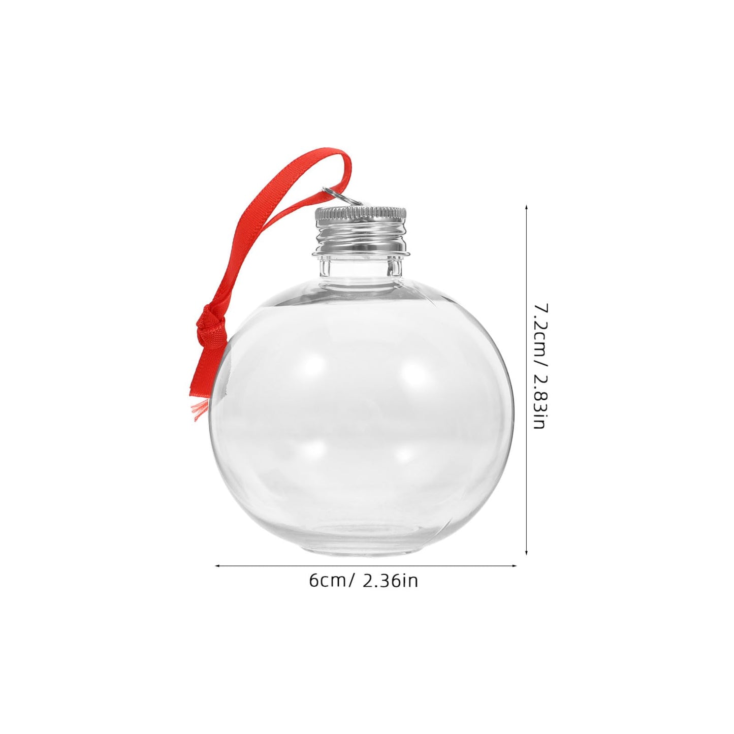 TOVINANNA Versatile Christmas Tree Ornaments Bulb Bottles 10pcs Candy Bulbs Juice Storage Bottles Decorative Vase Fillers