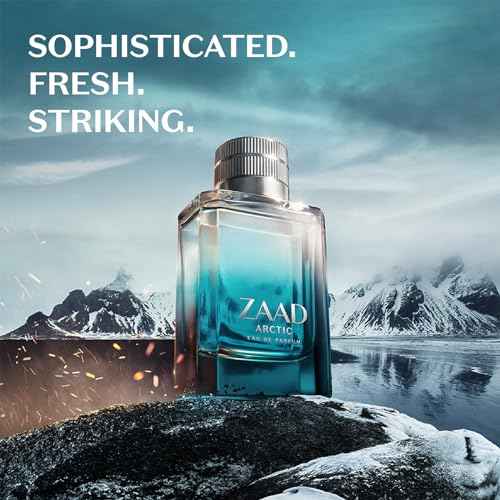 Zaad Arctic Eau de Parfum for Men, Invigorating Scent of the Arctic, 3.2 Ounce