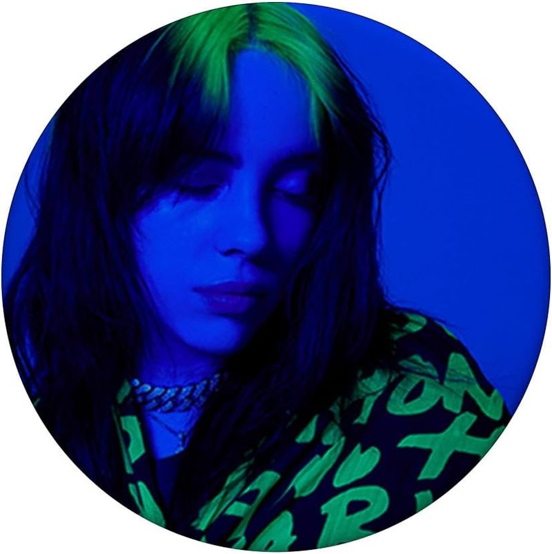 Billie Eilish PopSockets Standard PopGrip - Downward Glance Photo Design for Easy Grip