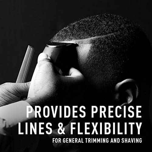 Bevel Square Trimmer Blade Attachment - Compatible with Bevel Trimmer Only, Face, Neck and Body Hair Trimmer Head - Black, 1 Count