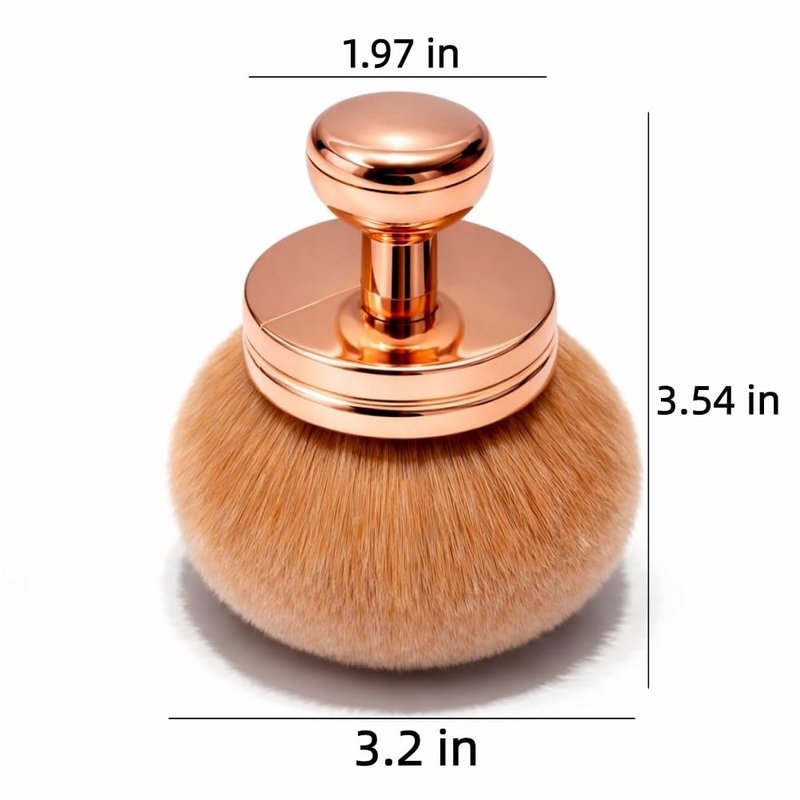 GOERTI Extra Large Self Tanner Brush, Body Makeup & Legs Bronzing Brush — Ultra-Dense Kabuki Foundation Brush for Tanning Mousse, Bronzer,Body Foundation & Glow Cream | Streak-Free Face Body Blending