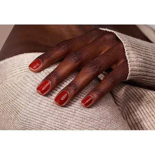 LONDONTOWN lakur Nail Polish - Chip-Resistant, Non-Toxic, Conditions & Hydrates Nails | Glossy Umber Red, You Autumn Know, .40 fl oz