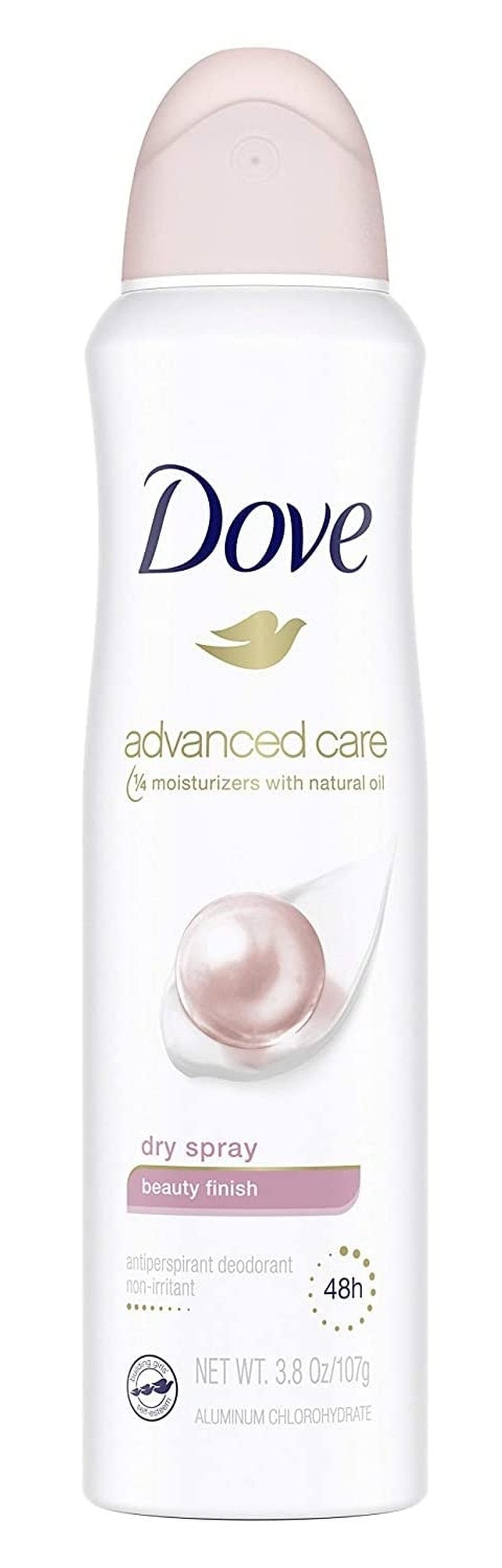 Dove Antiperspirant Dry Spray - 3.8oz Beauty Finish | 2 Pack for All-Day Freshness