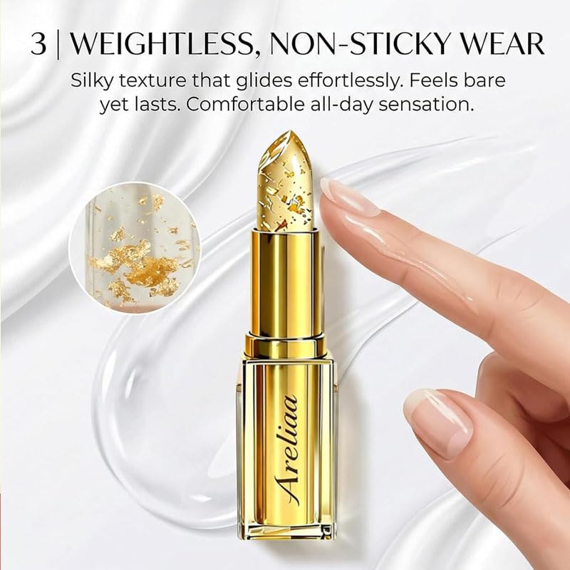 Areliaa Skin-Adaptive Lipstick - Color Changing PH Formula for Long-Lasting Moisture & Glow | 1Pc