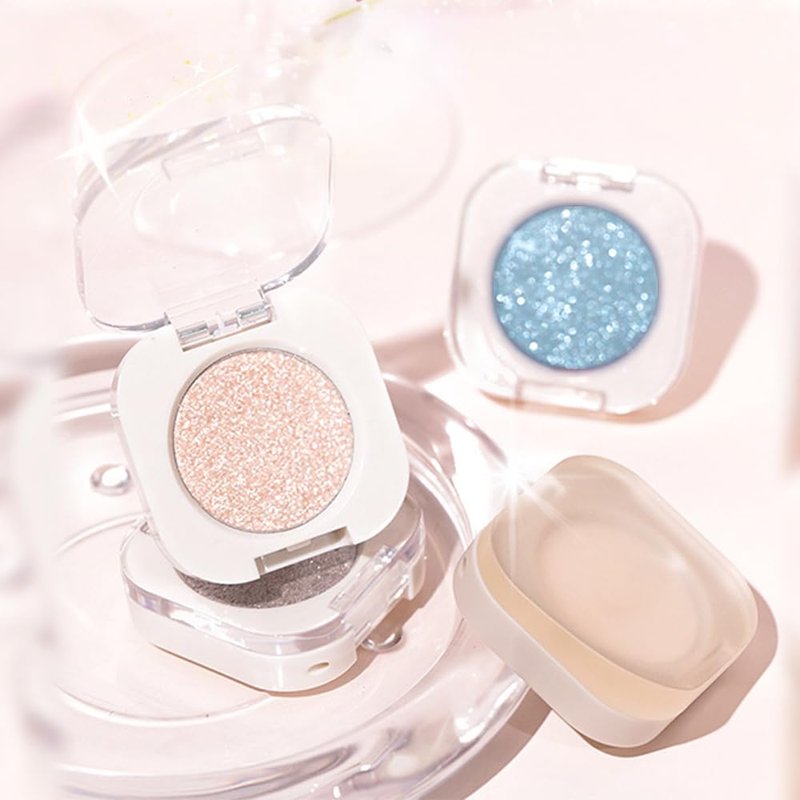Skiennix Champagne Shimmer Cream Eyeshadow - Light Gold Metallic Glow for Mature Skin | Vegan & Cruelty-Free