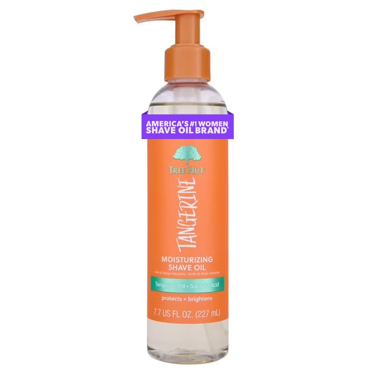 Tree Hut Tangerine Shave Oil - Gel-to-Oil Formula for Ultra Hydration | 7.7 fl oz, All Skin Types