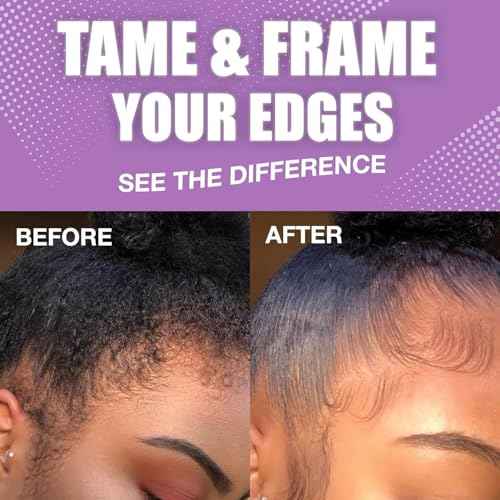 EBIN NEW YORK 24 Hour Edge Tamer Ultra Super Hold 6.34 fl.oz/180ml No Flaking, Smooth Shine, Argan & Castor Oil, Strong Edge Control Gel, Edge gel