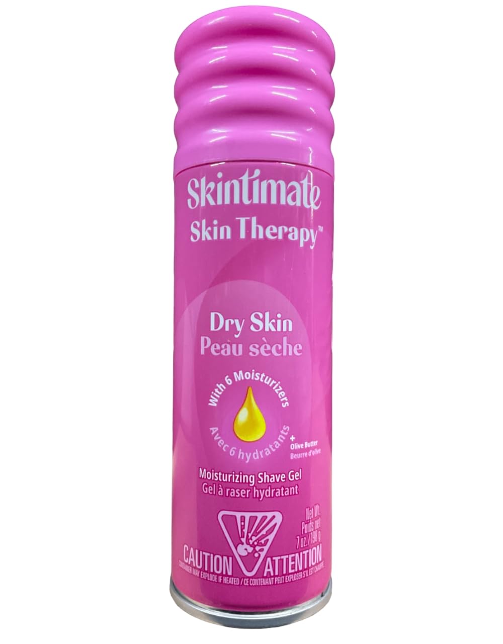 Skintimate Skin Therapy Moisturizing Shave Gel for Women Dry Skin with Lanolin and Olive Butter - 7 Ounce (Pack of 6) by Skintimate