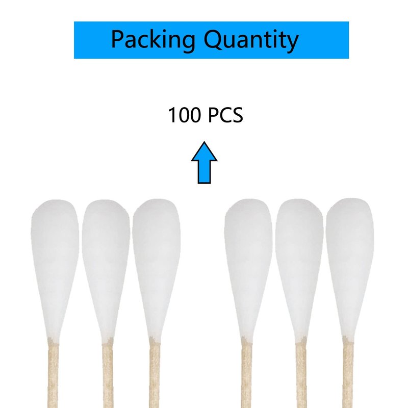 Premium Cotton Swabs - 6 Inch Long | 100pcs for Pets, Gun Cleaning & Makeup