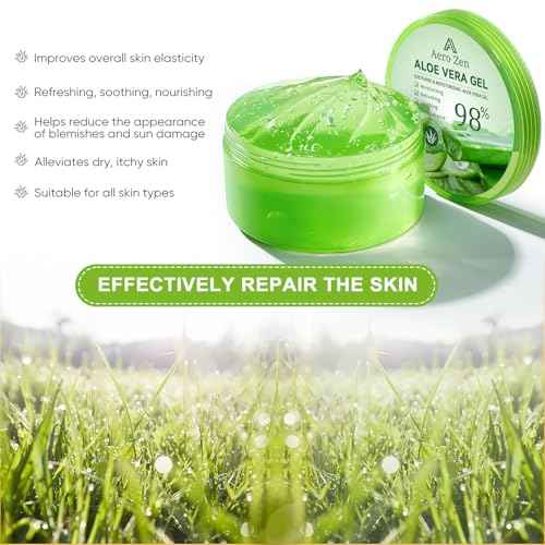 3-Pack Pure Aloe Vera Gel for Face & Body, 98% Pure Aloe Vera Gel for Skin, Scalp, & Hair, Soothing Aloe Face Moisturizer, Multipurpose Skin Care£¨30oz£©
