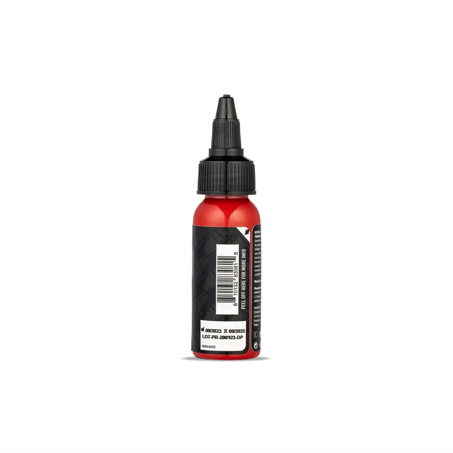 Dynamic Color Co - Platinum Collection Pure Red Tattoo Ink, Reach Compliant Premium Tattoo Ink, Safe for European Regulations, Made in Spain, (1 oz Bottle)