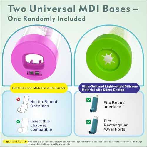 Soft Silicone Inhaler Spacers for Adults and Kids - Fun and Colorful Nessi OTC Spacer (Kids-Pink)