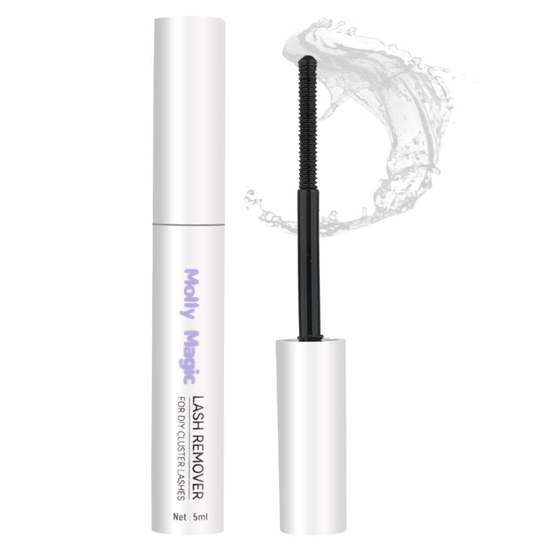 Molly Magic Lash Bond and Seal and Remover kit,Waterproof for Lash Clusters, 150H Super Hold, Long-Lasting extention and Non-Irritating Eyelash Glue for DIY at Home.