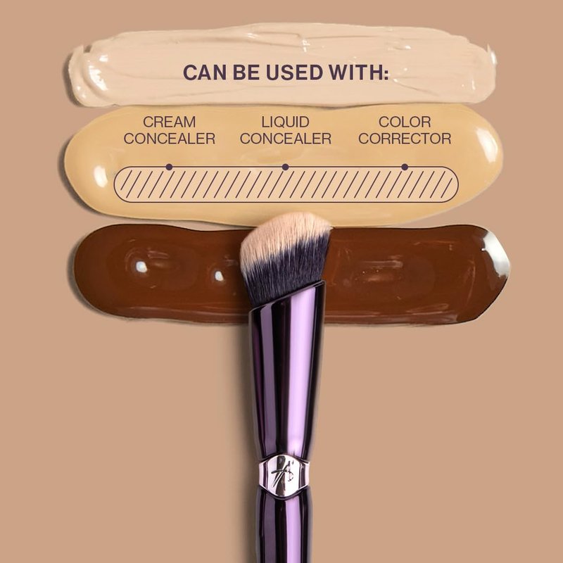 Anisa Beauty Angled Concealer Brush - Precision Application for Cream & Liquid Concealer | Soft Vegan Fiber for Flawless Blending