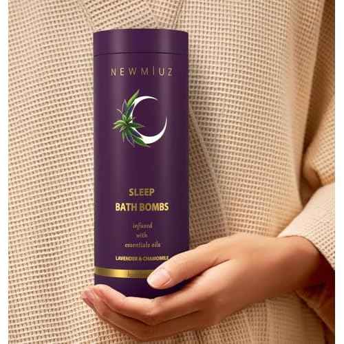 Deep Sleep Bubble Bath Bombs Infused with Lavender Chamomile Essential Oils Moisturizing Bath for Dry Skin and Relaxation Self Care Gift for Women