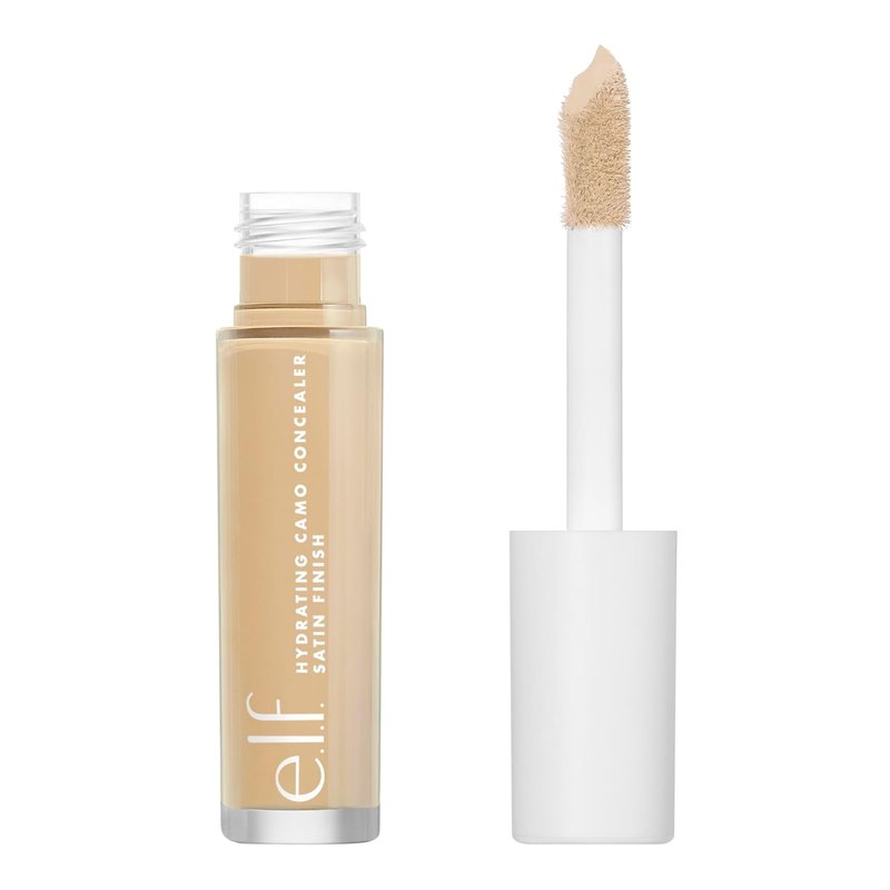e.l.f. Hydrating Camo Concealer - Full-Coverage Satin Finish, Vegan & Cruelty-Free | Medium Neutral