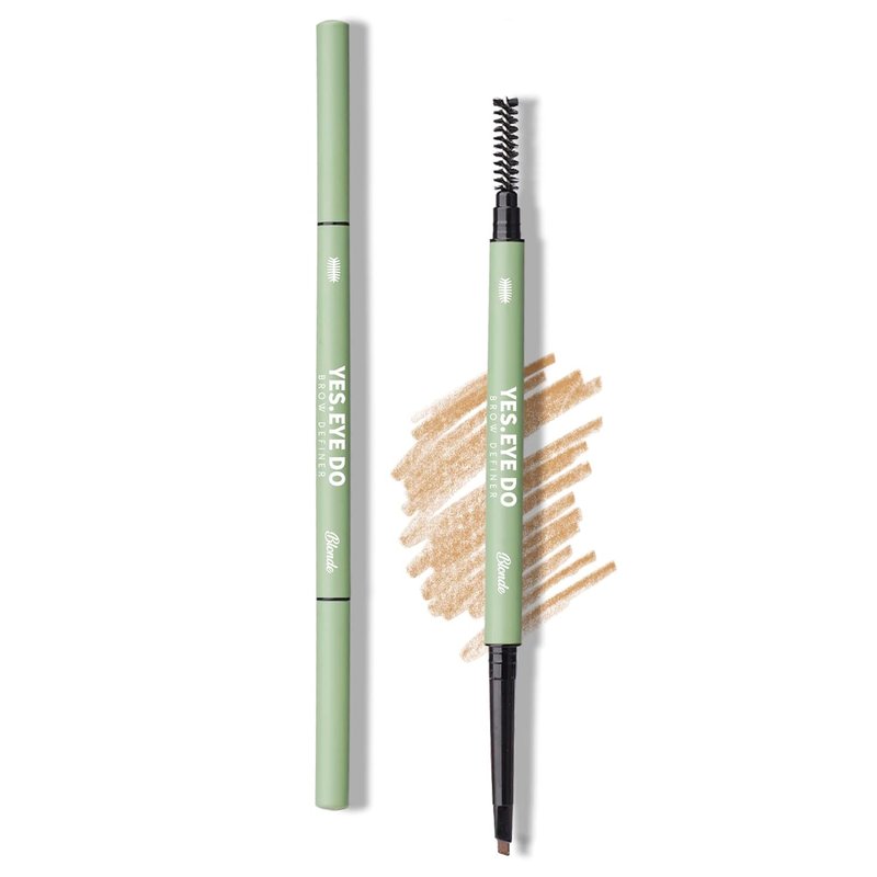 Blonde Eyebrow Pencil, Long Lasting Blonde Eyebrow Pencil for Women, Waterproof Brow Pencil with Brush, Ultra Fine Brow Definer for Natural Look, YES.EYE DO