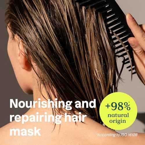 ATTITUDE Repairing Hair Mask, Nourishes and Improves Hair's Appearance, Fabulous Oils Blend, Abyssinian Oil, Argan Oil, Shea Butter, Vegan Hair Care, Pink Argan Scent, 5 Fl Oz