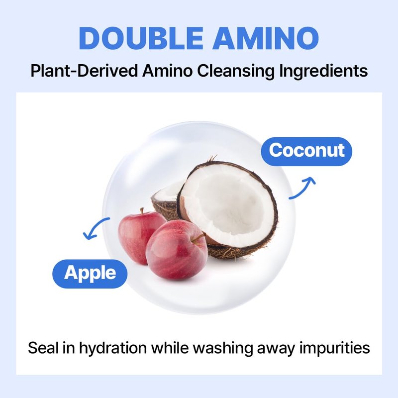 MAKE P:REM Safe Me. Amino Refresh Cleansing Foam, Korean Face Wash, Instant Deep Pore Cleansing, Gentle Exfoliation with BHA & LHA, Korean Skin Care, 5.07 Fl Oz, 150ml