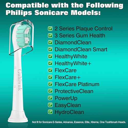 Toothbrush Heads for Philips Sonicare Replacement Heads, Replacement Brush Head Compatible with Phillips Sonicare Click-on 4100 5100 Electric Toothbrush, 10 Pack