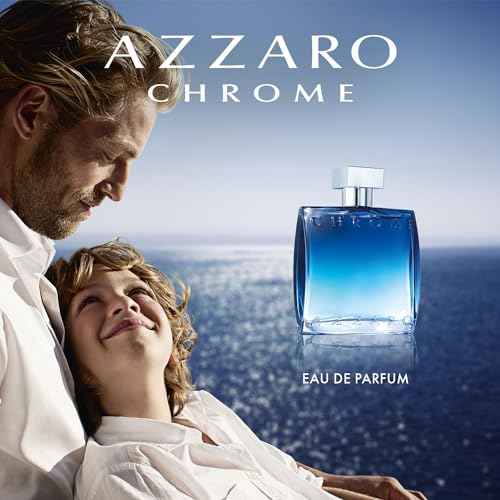 Azzaro Chrome Eau de Parfum - Fresh Aquatic Mens Cologne - Foug?re, Aromatic & Woody Fragrance - Citrus Notes of Green Mandarin - Lasting Wear - Classic Clean Scent - Luxury Perfumes for Men