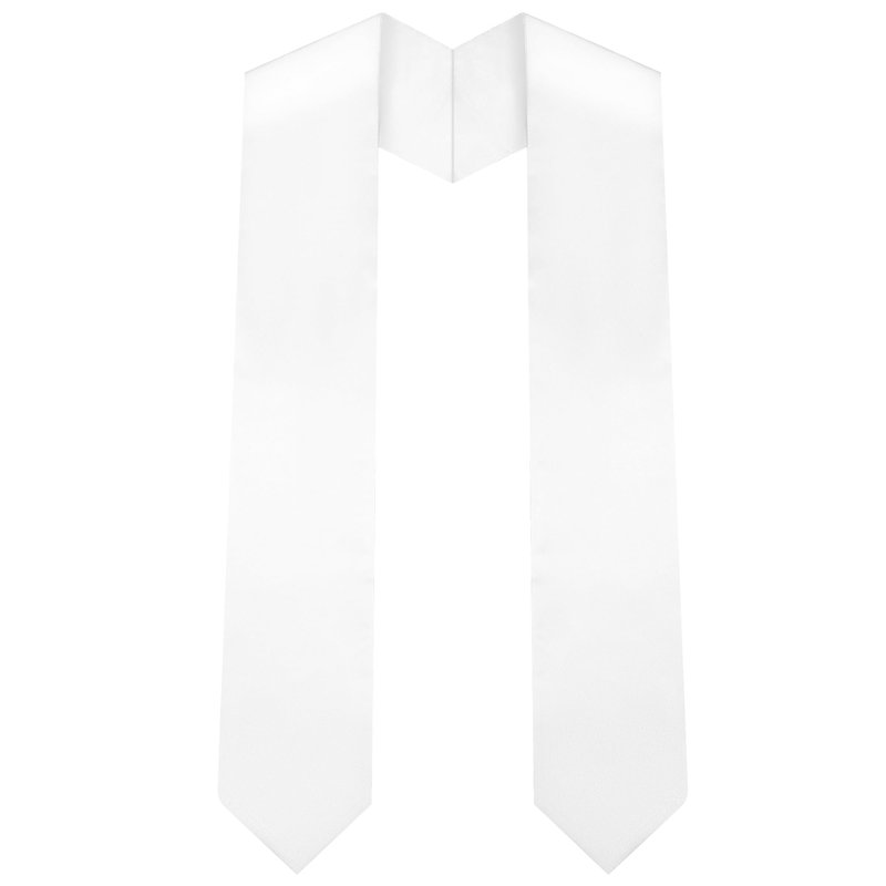 Lxzyu Graduation Stole Class of 2026,Unisex Adult Graduation Sash 2026,Stoles for Graduation 2026 for Choral & Academic 70" White