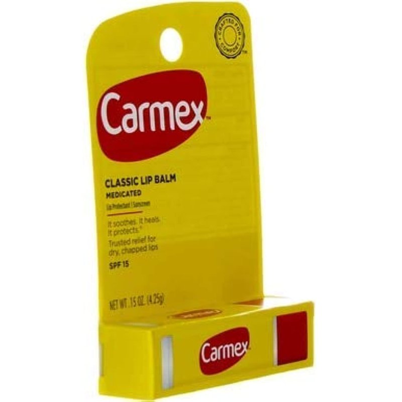 Carmex Classic Lip Balm Medicated SPF 15 0.15 oz (Stick in Carded box)