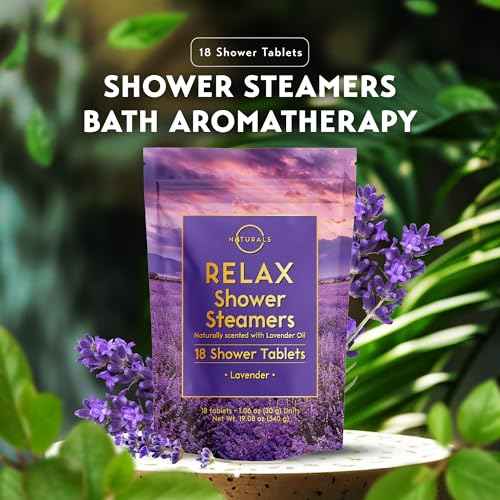 Shower Steamers Aromatherapy - Birthday Gifts for Women - Shower Bombs Aromatherapy, Spa Day Essentials, Relaxation Spa Gifts - Self Care Unique Gifts for Women and Men (Lavender 18 Count)