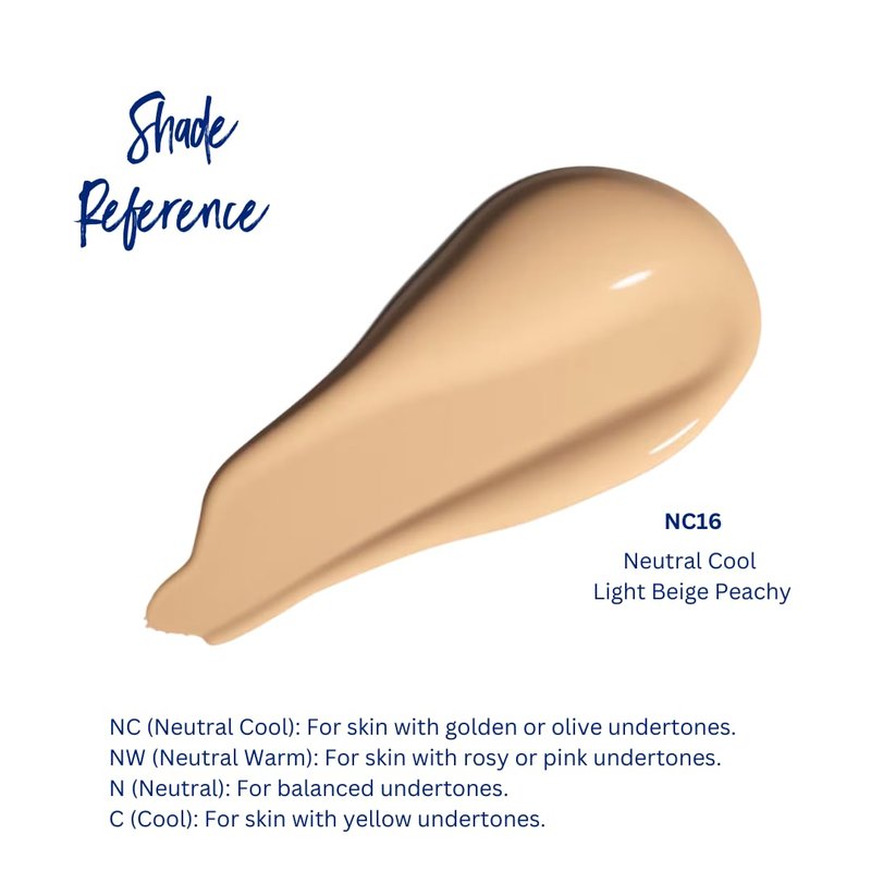 Body Makeup Concealer - Waterproof Tattoo Cover Up & Full Coverage Foundation for Legs, Scars & Varicose Veins | 3.4 Fl Oz - NC16 Light Beige Peach