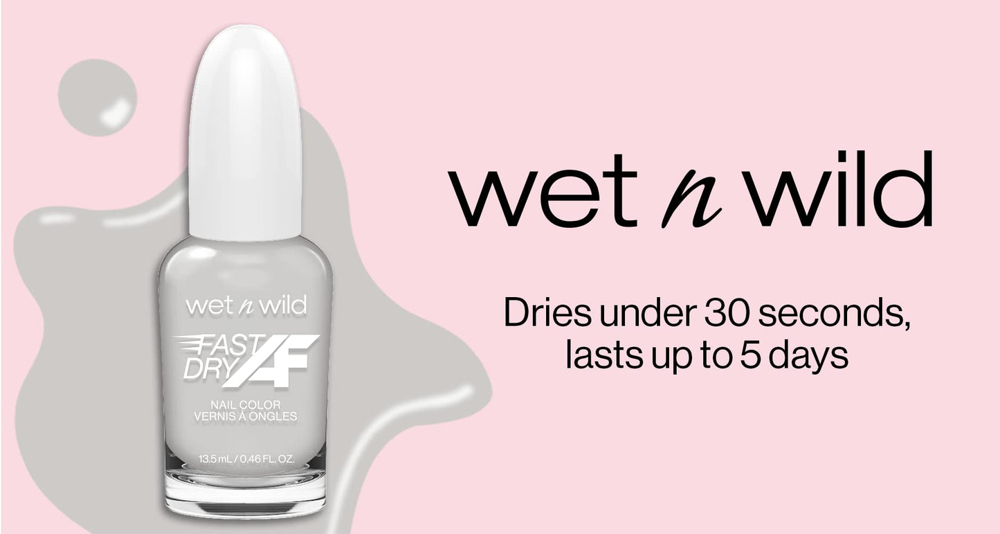 wet n wild Fast Dry AF Nail Polish, Quick 40 Second Dry Time, Long Lasting High-Shine - Get Stoned