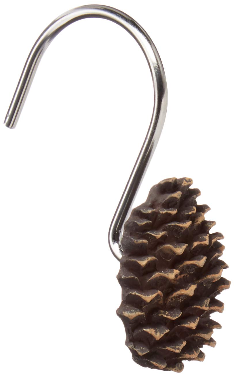 SKL Home by Saturday Knight Ltd. Pinehaven Shower Curtain Hooks, Natural, Set of 12