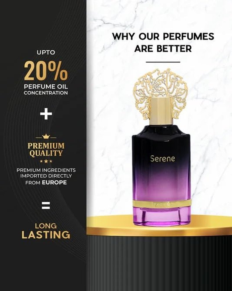 NASEEM Serene Aqua Parfum - Luxury Alcohol-Free Perfume for Women | Long-Lasting 55 ML Fragrance