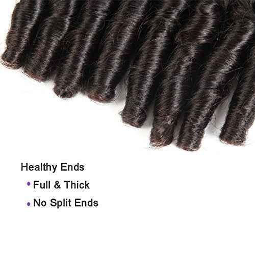 Molefi Brazilian Funmi Hair 3 Bundles burmese curly bundles human hair Short Curly Weave 9A Unprocessed Brazilian Human Hair Extensions 100g/pc Full Head Natural Color (10" 12" 14")
