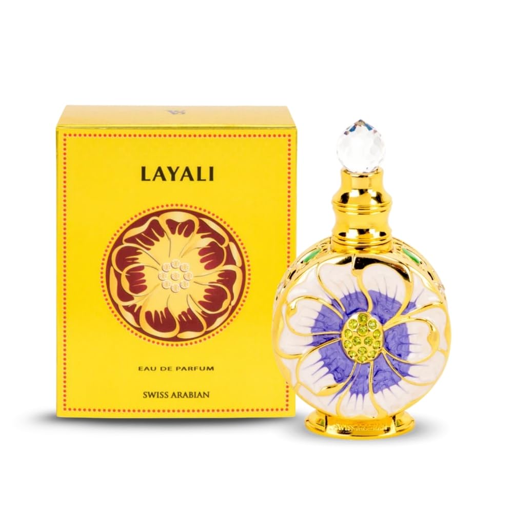 Swiss Arabian Layali - Luxury Products from Dubai - Long Lasting, Addictive Personal EDP Spray Fragrance - Seductive Signature Aroma - 1.7 oz