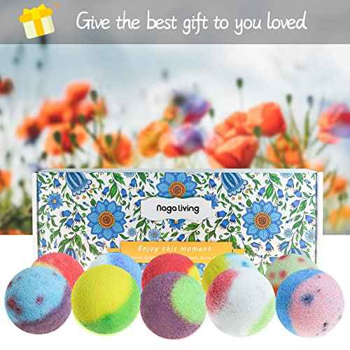 Bath Bombs Gift Set, 10 Organic Bubble Bombs, for Valentine¡¯s Day, Christmas
