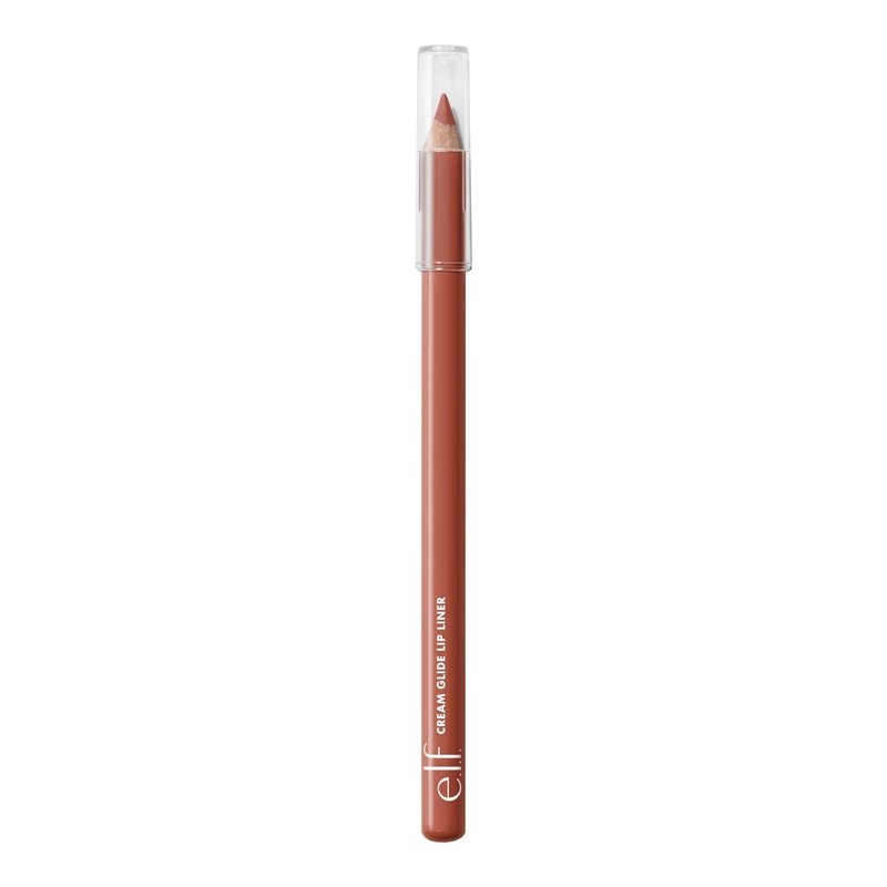 e.l.f. Cream Glide Lip Liner, Highly-Pigmented Pencil For Shaping & Sculpting Lips, Semi-Matte Finish, Vegan & Cruelty-Free, Mocha Move