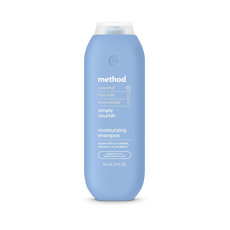 Method Moisturizing Shampoo, Simply Nourish - Hydrates and Revives Dry Hair, Safe for Color-Treated Hair – Sulfate Free and Cruelty Free - 14 oz