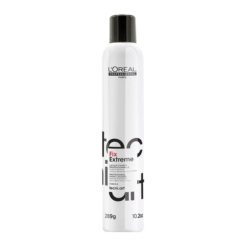 L'Oréal Professionnel Paris Fix Extreme Lacquer - Strong Hold Hairspray For All Hair Types, Anti-Frizz and Shine, Packaging May Vary