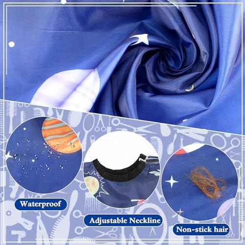 FEBSNOW 3 Pack Kids Hair Cutting Cape Professional Hairdressing Salon Cape for Children Salon Barber Styling Coloring Hair Hair Cutting Cape Accessories£¨3 Style£©